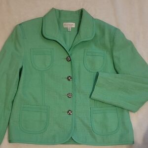 Elegant Mint Green Women's Blazer